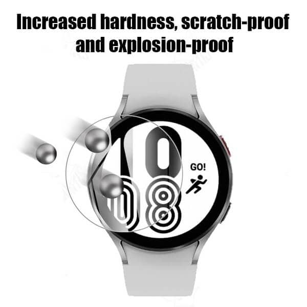 (3 Pcs) Samsung Galaxy Watch 4 42mm & 46mm Classic Screen Protector Tempered Glass Guard (3 Pcs) Samsung Galaxy Watch 4 42mm & 46mm Classic Screen Protector Tempered Glass Guard